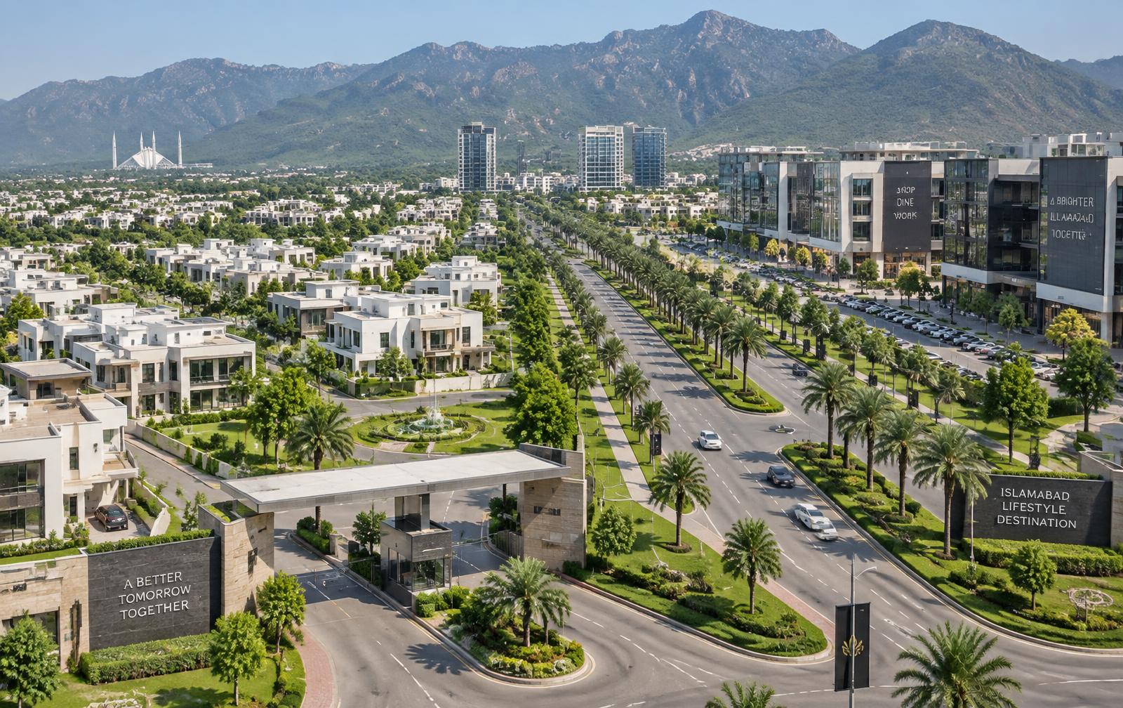 Park View City Islamabad aerial view